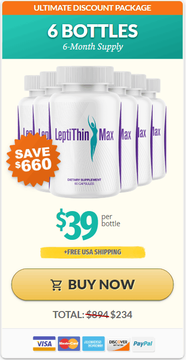 Buy LeptiThin Max 6 Bottle